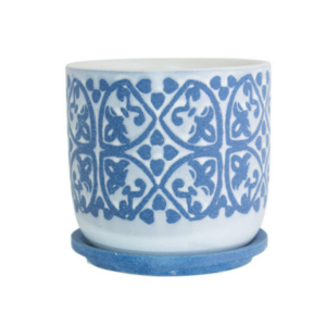 Algiers Blue and White Pot/Base