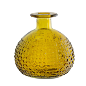 Yellow Diamond Bud Vase