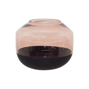 Black/Pale Pink Vase