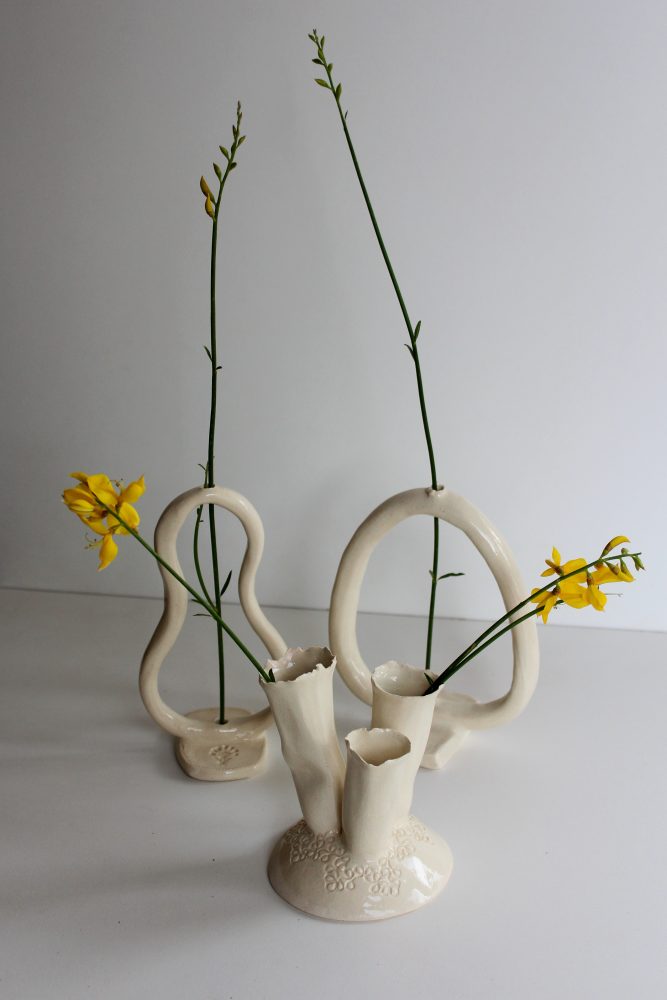 Dry flowers fat vase tall - Image 3