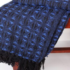 Midnight/Overcast Sky Cotton Throw