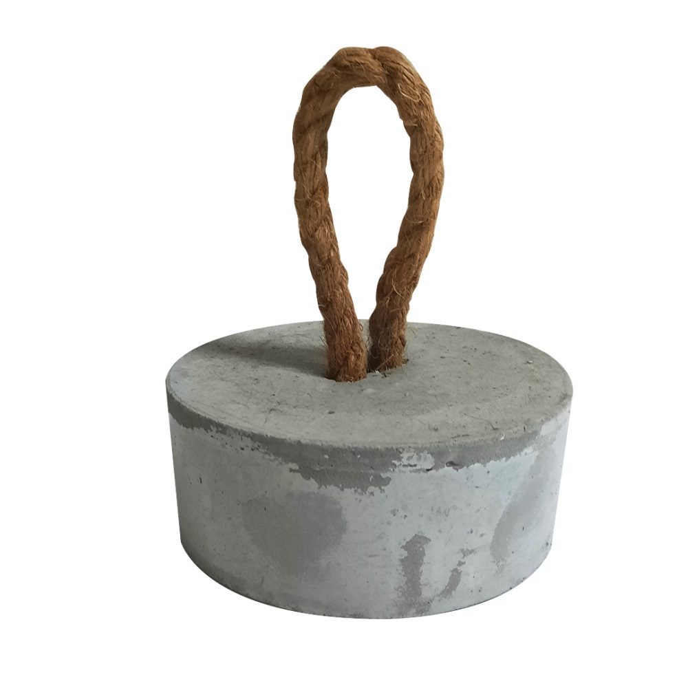 Handcrafted Plain Cement Doorstop